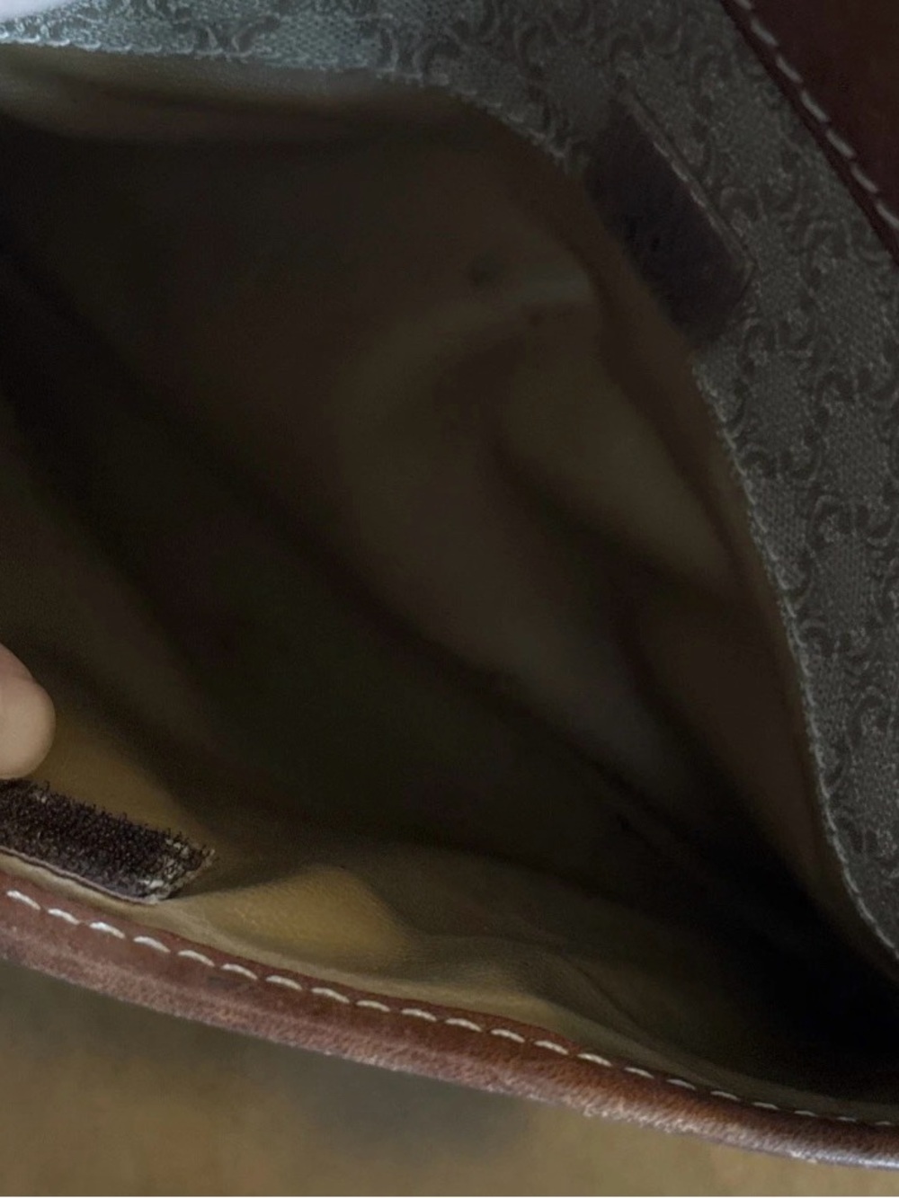 Small VTG Celine Triomphe Pattern Crossbody/shoulder PVC & Leather Luxury Bag - Picture 7 of 16